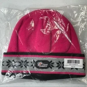 Love Palace Skateboards London Pink Snowflake Beanie Cap Ed Hardy Love Kills Slowly Beanie - Pink | Fashion Nova main image 4